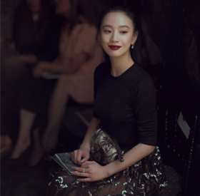 李梦出席迪奥秋冬高订秀