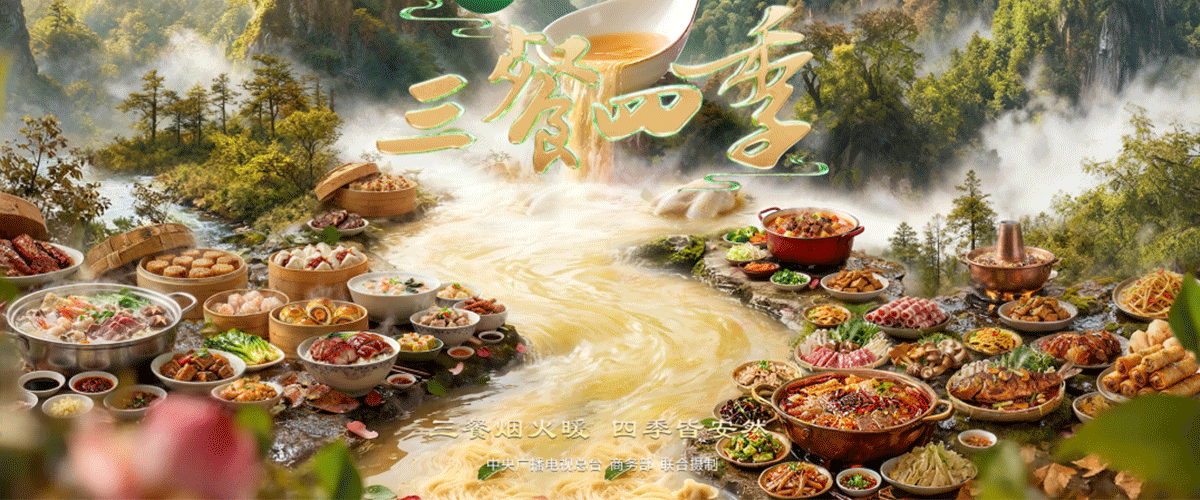 大型美食文旅季播节目《三餐四季》第三季，将于12月20日在中央广播电视总台央视综合频道（CCTV-1）周末晚黄金档温暖回归
