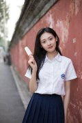 氧气少女刘玮婷校服写真 青春活力少女气